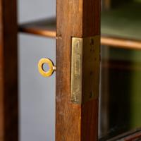 Waring & Gillow, Arts & Crafts Bow Fronted Inlaid Display Cabinet - Thumbnail 14