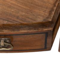 Waring and Gillow – Arts and Crafts Bow Fronted Inlaid Display Cabinet - Thumbnail 23