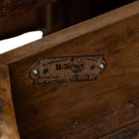 Waring and Gillow – Arts and Crafts Bow Fronted Inlaid Display Cabinet - Thumbnail 24