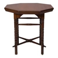 Bruce Talbert for Gillows, Aesthetic Movement Walnut Octagonal Table - Thumbnail 7
