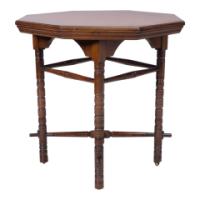 E. W. Godwin, Style of – Aesthetic Movement Walnut Octagonal Table - Thumbnail 2