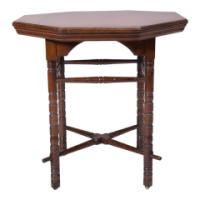Bruce Talbert for Gillows, Aesthetic Movement Walnut Octagonal Table - Thumbnail 3
