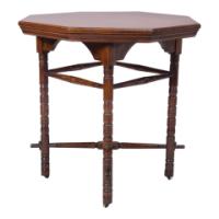 Bruce Talbert for Gillows, Aesthetic Movement Walnut Octagonal Table - Thumbnail 5