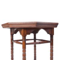 Bruce Talbert for Gillows, Aesthetic Movement Walnut Octagonal Table - Thumbnail 8