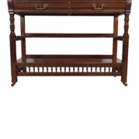 W. Walker and Sons – Pair of Aesthetic Movement Walnut Serving Buffets - Thumbnail 11