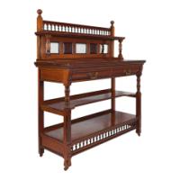 W. Walker and Sons – Pair of Aesthetic Movement Walnut Serving Buffets - Thumbnail 24