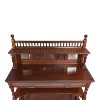 W. Walker and Sons – Pair of Aesthetic Movement Walnut Serving Buffets - Thumbnail 33