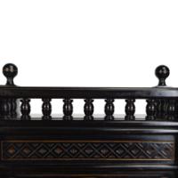 Bruce Talbert for Gillow & Co., Aesthetic Movement Ebonised Mantel Clock - Thumbnail 6
