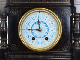 Bruce James Talbert – Aesthetic Movement Ebonised Walnut Mantel Clock - Thumbnail 9