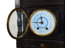 Bruce James Talbert – Aesthetic Movement Ebonised Walnut Mantel Clock - Thumbnail 10