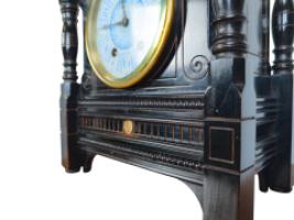 Bruce Talbert for Gillow & Co., Aesthetic Movement Ebonised Mantel Clock - Thumbnail 13