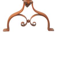 Cast Iron and Wrought Iron Fireplace Andirons with Scroll Bases, c.1885 - Thumbnail 9