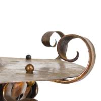 Birmingham Guild of Handicraft, attributed, Arts & Crafts Hammered Copper Chandelier - Thumbnail 11