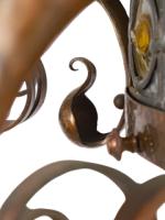 Birmingham Guild of Handicraft, attributed, Arts & Crafts Hammered Copper Chandelier - Thumbnail 17