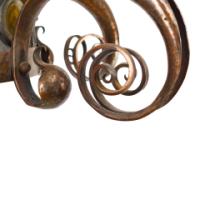 Birmingham Guild of Handicraft, attributed, Arts & Crafts Hammered Copper Chandelier - Thumbnail 18