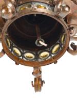 Birmingham Guild of Handicraft, attributed, Arts & Crafts Hammered Copper Chandelier - Thumbnail 20