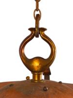 Birmingham Guild of Handicraft, attributed, Arts & Crafts Copper Scrollwork Chandelier - Thumbnail 5