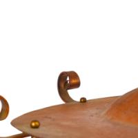 Birmingham Guild of Handicraft, Attributed – Arts and Crafts Copper Scrollwork Chandelier - Thumbnail 13