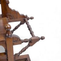 E. W. Godwin Style Of, Anglo-Japanese Oak Hallstand with Songbirds on Blossoms - Thumbnail 11