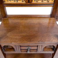 E. W. Godwin Style Of, Anglo-Japanese Oak Hallstand with Songbirds on Blossoms - Thumbnail 14