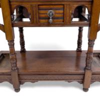E. W. Godwin Style Of, Anglo-Japanese Oak Hallstand with Songbirds on Blossoms - Thumbnail 16
