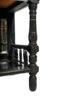 Gillow & Co., Aesthetic Movement Side Cabinet with Painted Floral Panels - Thumbnail 20