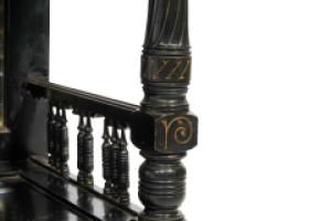 Gillow and Co. – Aesthetic Movement Side Cabinet with Painted Floral Panels - Thumbnail 23