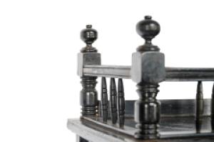 Gillow and Co. – Aesthetic Movement Side Cabinet with Painted Floral Panels - Thumbnail 9