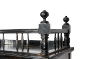 Gillow & Co., Aesthetic Movement Side Cabinet with Painted Floral Panels - Thumbnail 8