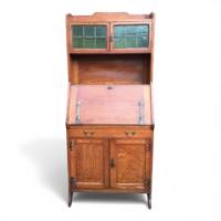 Maple & Co., an Arts & Crafts Oak Bureau Bookcase