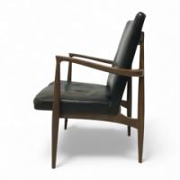 Finn Juhl Attributed, Scandinavian Teak Armchair with a Sculptural Design