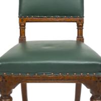 Charles Bevan for Marsh & Jones. Gothic Revival Side Chair with Chamfered Edges - Thumbnail 7