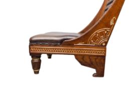 Christopher Dresser for Art Furniture Alliance, Aesthetic Movement Low Chair - Thumbnail 15