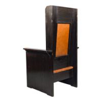 M. H. Baillie Scott, Arts & Crafts Ebonised Oak Armchair with Mother-of-Pearl Inlay - Thumbnail 7