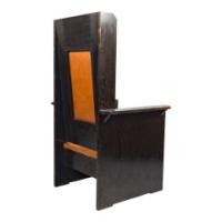 M. H. Baillie Scott – Arts and Crafts Ebonised Oak Armchair with Mother-of-Pearl Inlay - Thumbnail 6