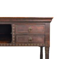Daniel Cottier, Aesthetic Movement Painted Egyptian Revival Side Cabinet/Desk with Drawers - Thumbnail 9
