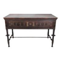 Daniel Cottier, Aesthetic Movement Painted Egyptian Revival Side Cabinet/Desk with Drawers - Thumbnail 26