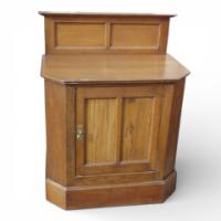 A Couple of Small Oak Cupboards Matching Above Corner Cupboards