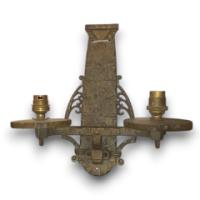 GEC. A Twin-Arm Single Wall Light in the Style of Edgar Brandt