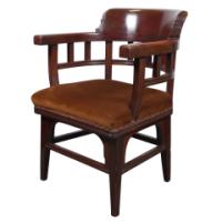 Collinson & Lock Attributed, Aesthetic Movement Mahogany Armchair - Thumbnail 3