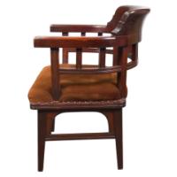 Collinson & Lock Attributed, Aesthetic Movement Mahogany Armchair - Thumbnail 4