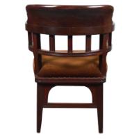 Collinson & Lock Attributed, Aesthetic Movement Mahogany Armchair - Thumbnail 6