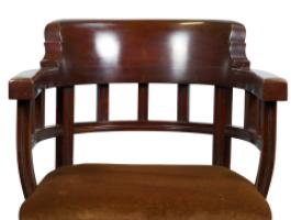 Collinson & Lock Attributed, Aesthetic Movement Mahogany Armchair - Thumbnail 10