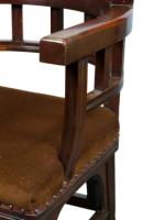 Collinson & Lock Attributed, Aesthetic Movement Mahogany Armchair - Thumbnail 11