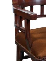 Collinson & Lock Attributed, Aesthetic Movement Mahogany Armchair - Thumbnail 14