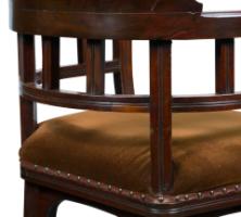 Collinson & Lock Attributed, Aesthetic Movement Mahogany Armchair - Thumbnail 16