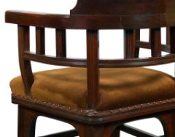 Collinson & Lock Attributed, Aesthetic Movement Mahogany Armchair - Thumbnail 18
