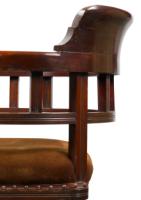 Collinson & Lock Attributed, Aesthetic Movement Mahogany Armchair - Thumbnail 19