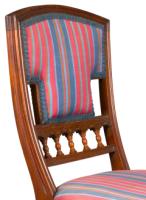 Bruce Talbert Attributed, for Gillows, Aesthetic Movement Walnut Side Chair - Thumbnail 9