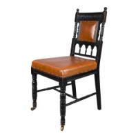 Daniel Cottier Attributed, Aesthetic Movement Ebonised Side Chair - Thumbnail 3